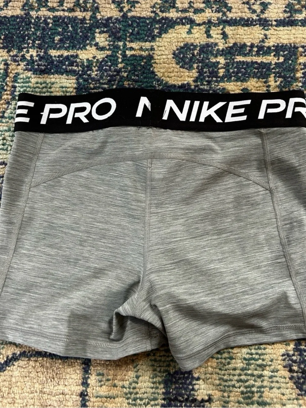 Nike Pro Women’s Large Dri-FIT Compression Shorts 3 Pack Bundle Black Gray